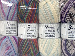 Composition 75% Superwash Wool, 25% Polyamide, Mixed Lot, Brand Ice Yarns, fnt2-76142