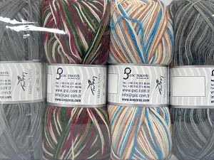 Composition 75% Superwash Wool, 25% Polyamide, Mixed Lot, Brand Ice Yarns, fnt2-76218