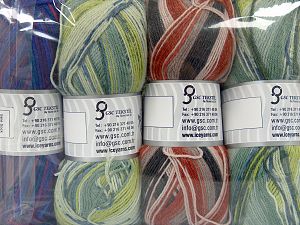 Composition 75% Superwash Wool, 25% Polyamide, Mixed Lot, Brand Ice Yarns, fnt2-76225