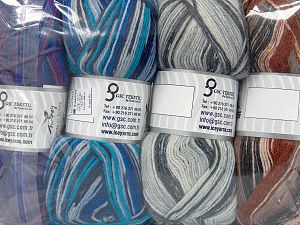 Composition 75% Superwash Wool, 25% Polyamide, Mixed Lot, Brand Ice Yarns, fnt2-76227
