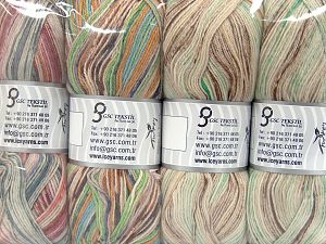 Composition 75% Superwash Wool, 25% Polyamide, Mixed Lot, Brand Ice Yarns, fnt2-76228