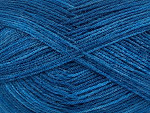 Fiber Content 75% Superwash Wool, 25% Polyamide, Brand Ice Yarns, Blue Shades, fnt2-76285