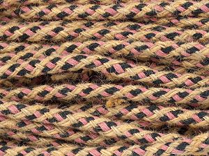 Vezelgehalte 70% Hemp Yarn, 30% Katoen, Pink, Natural, Brand Ice Yarns, Dark Navy, fnt2-76455 