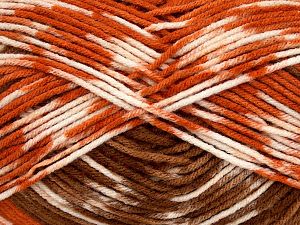 Composition 100% Acrylique, White, Orange, Brand Ice Yarns, Brown, fnt2-76576