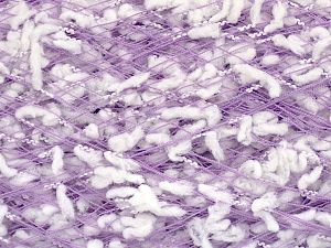 Composition 80% Polyester, 20% Nylon, White, Lilac, Brand Ice Yarns, fnt2-76582