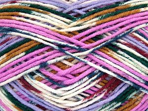 Composition 100% Acrylique, White, Pink Shades, Brand Ice Yarns, Green, Gold, fnt2-76614 