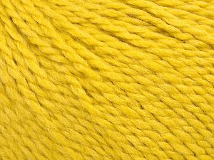 Composition 50% Laine, 50% Acrylique, Yellow, Brand Ice Yarns, fnt2-76630