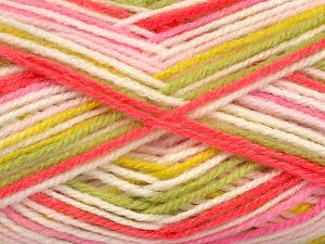 Composition 100% Acrylique, White, Pink, Brand Ice Yarns, Green, fnt2-76722 