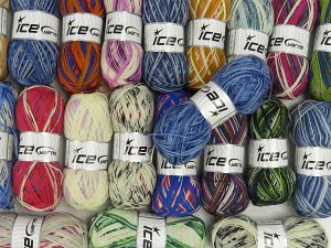 Sock Yarns In this list; you see most recent 50 mixed lots. <br> To see all <a href=&/mixed_lots/o/4#list&>CLICK HERE</a> (Old ones have much better deals)<hr> Fiber Content 75% Superwash Wool, 25% Polyamide, Brand Ice Yarns, fnt2-76980
