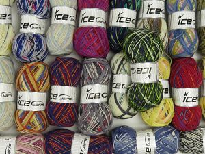 Sock Yarns In this list; you see most recent 50 mixed lots. <br> To see all <a href=&/mixed_lots/o/4#list&>CLICK HERE</a> (Old ones have much better deals)<hr> Fiber Content 75% Superwash Wool, 25% Polyamide, Brand Ice Yarns, fnt2-76989