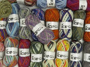 Sock Yarns In this list; you see most recent 50 mixed lots. <br> To see all <a href=&/mixed_lots/o/4#list&>CLICK HERE</a> (Old ones have much better deals)<hr> Fiber Content 75% Superwash Wool, 25% Polyamide, Brand Ice Yarns, fnt2-76996