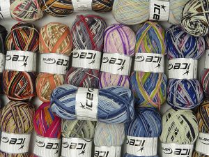 Sock Yarns In this list; you see most recent 50 mixed lots. <br> To see all <a href=&/mixed_lots/o/4#list&>CLICK HERE</a> (Old ones have much better deals)<hr> Fiber Content 75% Superwash Wool, 25% Polyamide, Brand Ice Yarns, fnt2-77014