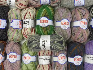 Sock Yarns In this list; you see most recent 50 mixed lots. <br> To see all <a href=&/mixed_lots/o/4#list&>CLICK HERE</a> (Old ones have much better deals)<hr> Fiber Content 75% Superwash Wool, 25% Polyamide, Brand Ice Yarns, fnt2-77021