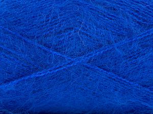 Composition 50% Acrylique, 50% Mohair, Saxe Blue, Brand Ice Yarns, Yarn Thickness 2 Fine Sport, Baby, fnt2-77030