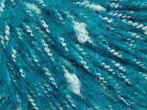 Composition 60% Acrylique, 5% MÃ©tallique Lurex, 20% Laine, 15% Polyester, Turquoise, Brand Ice Yarns, fnt2-77057 