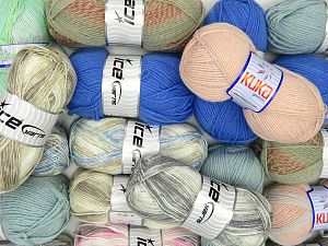 Acrylic Yarns In this list; you see most recent 50 mixed lots. <br> To see all <a href=&/mixed_lots/o/4#list&>CLICK HERE</a> (Old ones have much better deals)<hr> Fiber Content 100% Acrylic, Brand Ice Yarns, fnt2-77369