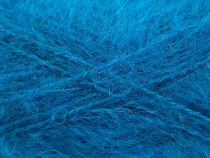 Vezelgehalte 45% Acryl, 30% Mohair, 25% Wol, Turquoise, Brand Ice Yarns, fnt2-77456 