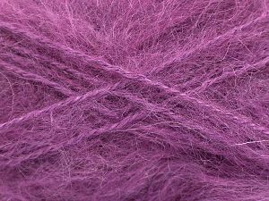 Fiber Content 45% Acrylic, 30% Mohair, 25% Wool, Brand Ice Yarns, Dark Orchid, fnt2-77462 