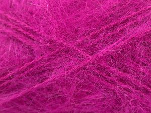 Fiber Content 45% Acrylic, 30% Mohair, 25% Wool, Brand Ice Yarns, Fuchsia, fnt2-77464 
