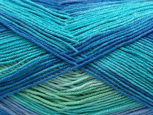 Fiber Content 100% PremiumMicroAcrylic, Turquoise, Lilac Shades, Brand Ice Yarns, Green Shades, Blue, Yarn Thickness 2 Fine Sport, Baby, fnt2-77490 