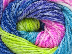 Composition 100% Acrylique haut de gamme, Turquoise, Purple, Pink, Brand Ice Yarns, Green, Blue, fnt2-77569