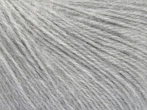 Fiber Content 60% Acrylic, 20% Angora, 20% Wool, Brand Ice Yarns, Grey, fnt2-77578