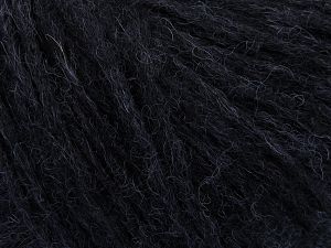 Fiber Content 60% Baby Alpaca, 25% Polyamide, 15% Superwash Extrafine Merino Wool, Brand Ice Yarns, Black, fnt2-77590 
