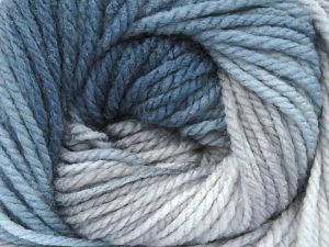 Composition 100% Acrylique haut de gamme, Indigo Blue, Brand Ice Yarns, Grey Shades, fnt2-77630 