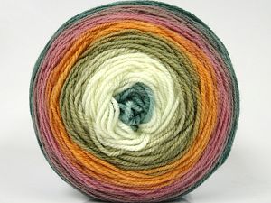 Composition 70% Acrylique haut de gamme, 30% Laine, Pink Shades, Orange, Brand Ice Yarns, Green, Cream, Camel, Yarn Thickness 3 Light DK, Light, Worsted, fnt2-77661 