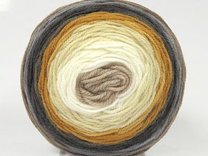 Composition 100% Acrylique haut de gamme, White, Brand Ice Yarns, Grey Shades, Gold, Camel, Beige, fnt2-77666