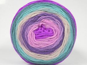 Composition 100% Acrylique haut de gamme, Lilac Shades, Brand Ice Yarns, Green Shades, Beige, fnt2-77673