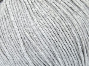 Composition 50% Acrylique, 50% Coton, Light Grey, Brand Ice Yarns, fnt2-77760 