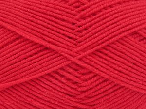 Ä°Ã§erik 60% Superwash Merino Wool, 40% Akrilik, Red, Brand Ice Yarns, fnt2-77810 