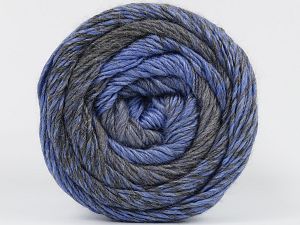 Fiber Content 50% Acrylic, 50% Wool, Light Grey, Jeans Blue, Brand Ice Yarns, fnt2-77839 