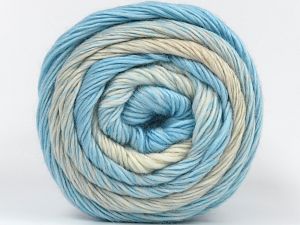 Fiber Content 50% Acrylic, 50% Wool, Light Blue, Brand Ice Yarns, Cream, fnt2-77846 