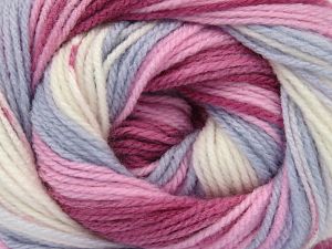 Composition 100% Baby acrylique, White, Pink Shades, Light Blue Shades, Brand Ice Yarns, fnt2-77861 