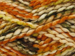 Fiber Content 70% Wool, 30% Acrylic, Brand Ice Yarns, Green, Gold Shades, Brown, Beige, fnt2-77921 