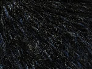 Fiber Content 65% Acrylic, 20% Wool, 15% Alpaca, Brand Ice Yarns, Blue, Anthracite Black, fnt2-77960