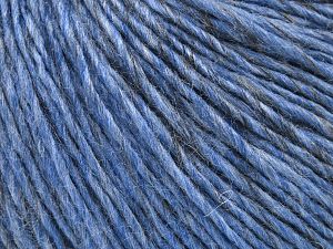 Fiber Content 65% Acrylic, 20% Wool, 15% Alpaca, Light Grey, Brand Ice Yarns, Blue, fnt2-77961 