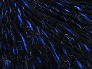 Composition 65% Acrylique, 20% Laine, 15% Alpaga, Saxe Blue, Brand Ice Yarns, Dark Navy, fnt2-77962