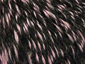 Fiber Content 65% Acrylic, 20% Wool, 15% Alpaca, Light Pink, Brand Ice Yarns, Black, fnt2-77968