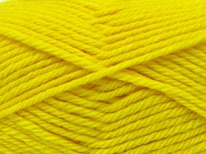 Composition 50% Superwash Wool, 25% Bambou, 25% Polyamide, Neon Yellow, Brand Ice Yarns, fnt2-77989 