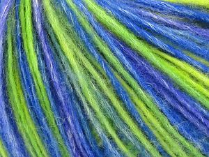 Contenido de fibra 66% Lana Merino, 34% El algodÃ³n orgÃ¡nico, Purple, Brand Ice Yarns, Green Shades, Blue, fnt2-78043 