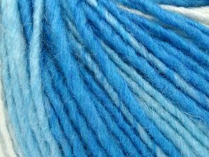 Contenido de fibra 75% AcrÃ­lico, 25% Lana, White, Brand Ice Yarns, Blue Shades, fnt2-78122 