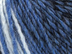 Fiber Content 75% Acrylic, 25% Wool, Brand Ice Yarns, Blue Shades, fnt2-78128 