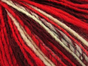 Composition 75% Acrylique, 25% Laine, Red Shades, Brand Ice Yarns, Beige, fnt2-78130 