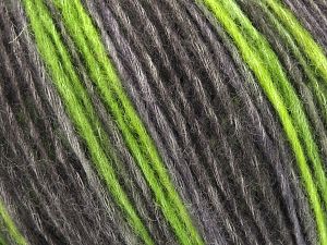 Vezelgehalte 66% Merino wol, 34% Biologische katoen, Brand Ice Yarns, Grey Shades, Green Shades, fnt2-78219 