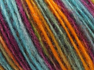 Fiber Content 66% Merino Wool, 34% Organic Cotton, Turquoise, Purple, Orange, Brand Ice Yarns, Camel, fnt2-78228