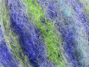 Contenido de fibra 41% Alpaca Superfine, 41% Kid Mohair, 2% Elastan, 16% De nylon, Turquoise, Purple, Brand Ice Yarns, Grey, Green, fnt2-78235 