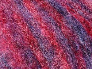 Contenido de fibra 41% Alpaca Superfine, 41% Kid Mohair, 2% Elastan, 16% De nylon, Red Shades, Purple, Brand Ice Yarns, fnt2-78265 